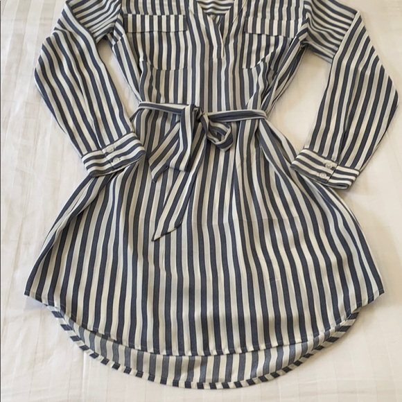 Dex retro striped dress with camisole. - Picture 3 of 8
